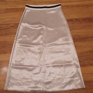 ZARA Sporty neoprene satin skirt